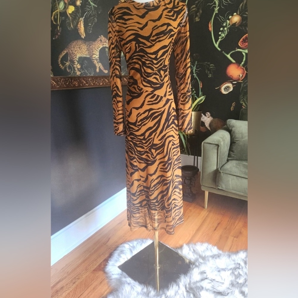 Zebra print dress